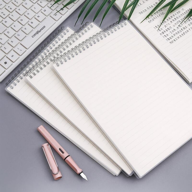 

1pack Clear Cover Spiral Notebook, White