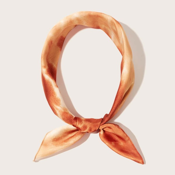 

Tie Dye Pattern Bandana, Orange
