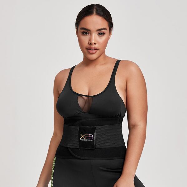 

Plus Sports Waist Trainer Belt, Black