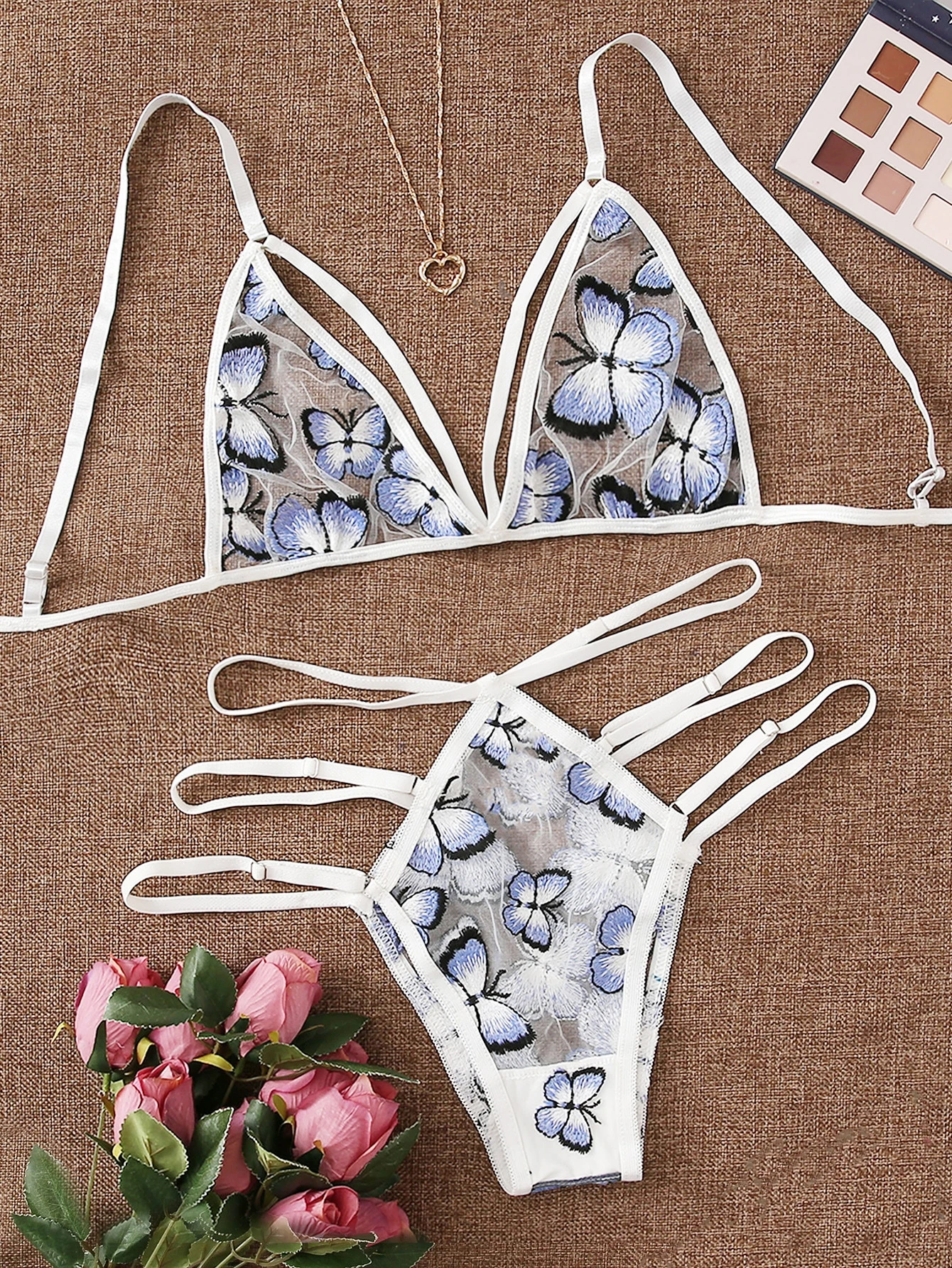 butterfly lingerie set