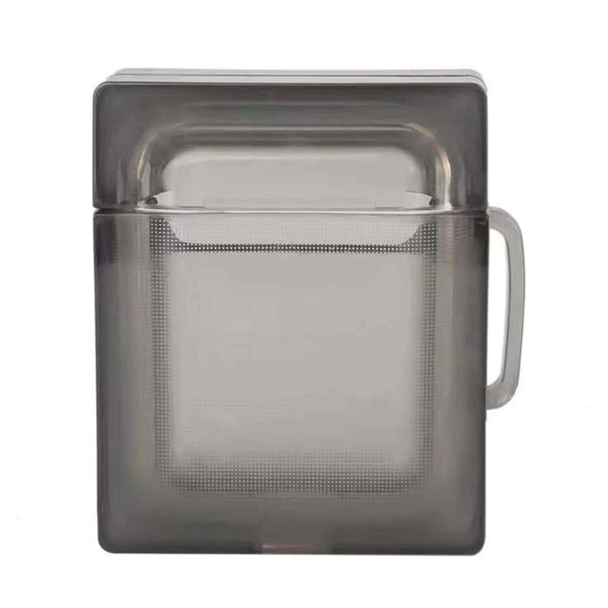 

Clear Square AirPods Case, Grey clear