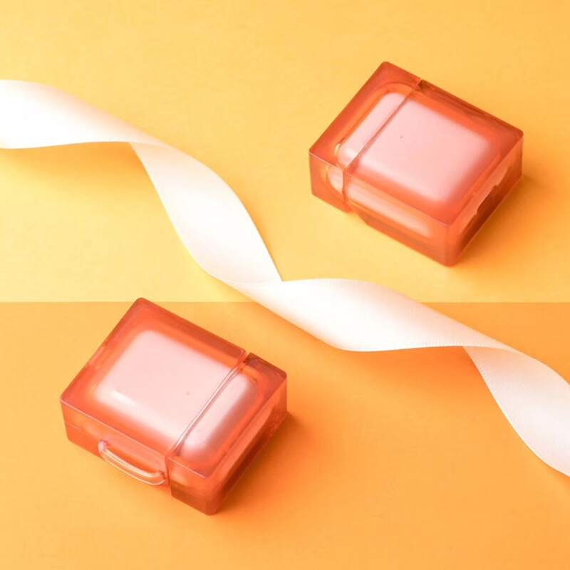 

Clear Square AirPods Case, Watermelon pink clear