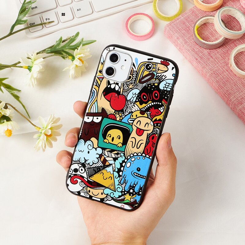 

Cartoon iPhone Case, Multicolor