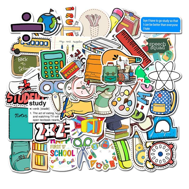 

Cartoon Graphic Sticker 50pcs, Multicolor