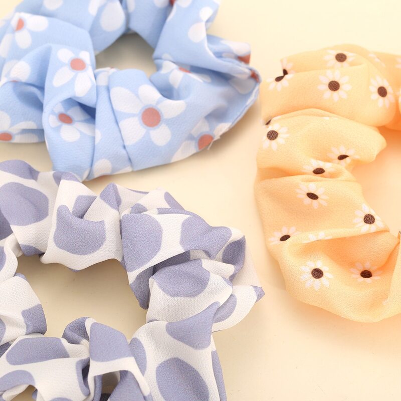 

3pcs Ditsy Floral Scrunchie, Multicolor