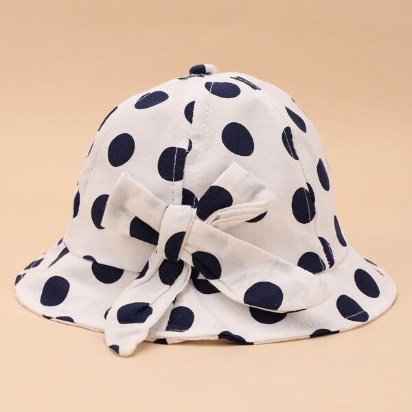 

Toddler Girls Polka Dot Pattern Bucket Hat, Multicolor