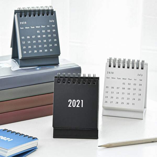 

1pc Mini Random Desk Calendar, Multicolor