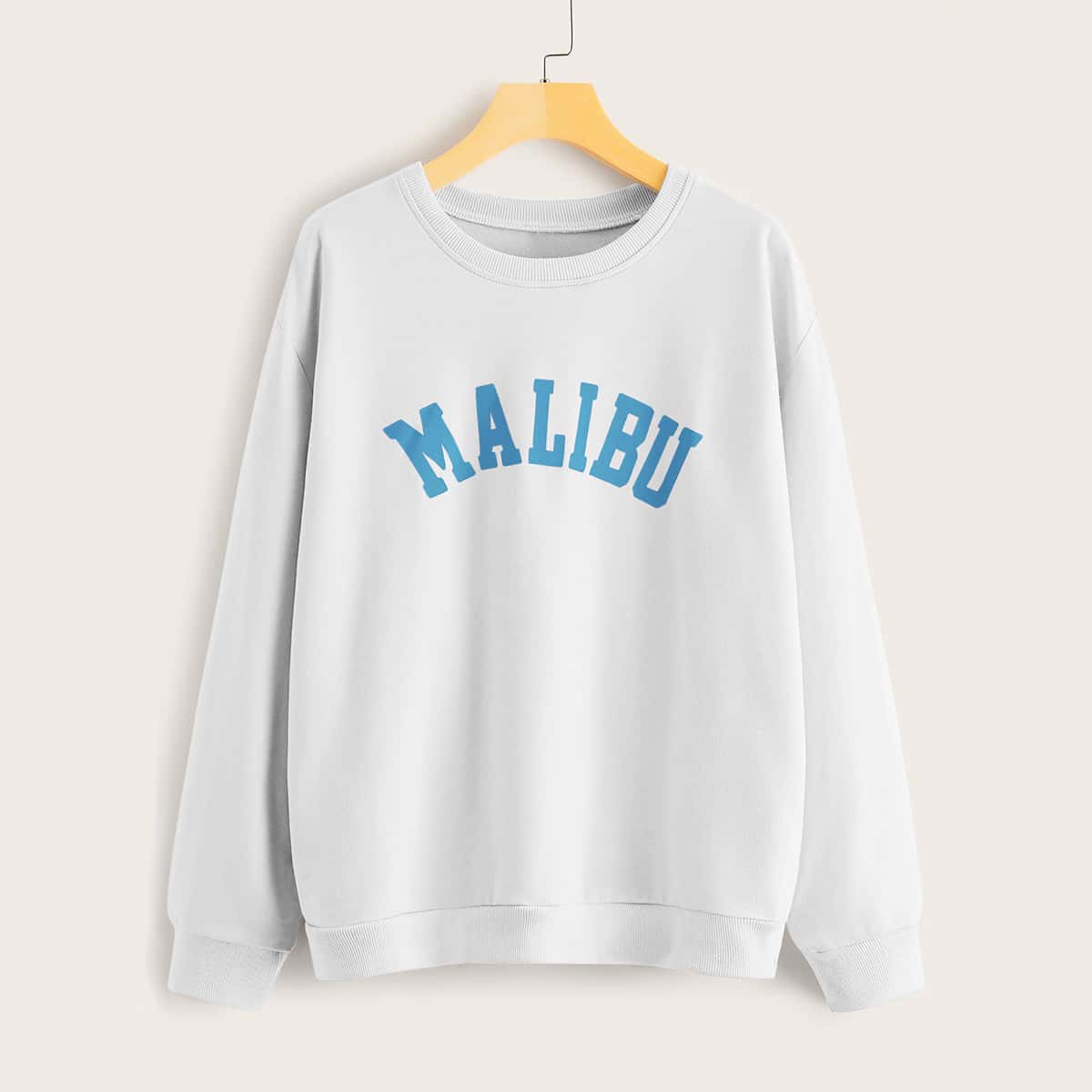

Letter Graphic Sweatshirt, White