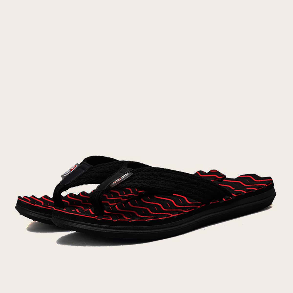 

Guys Wide Fit Flip Flops, Red