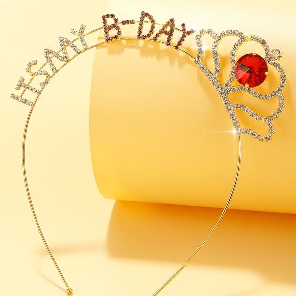 

Rhinestone Hair Hoop, Gold