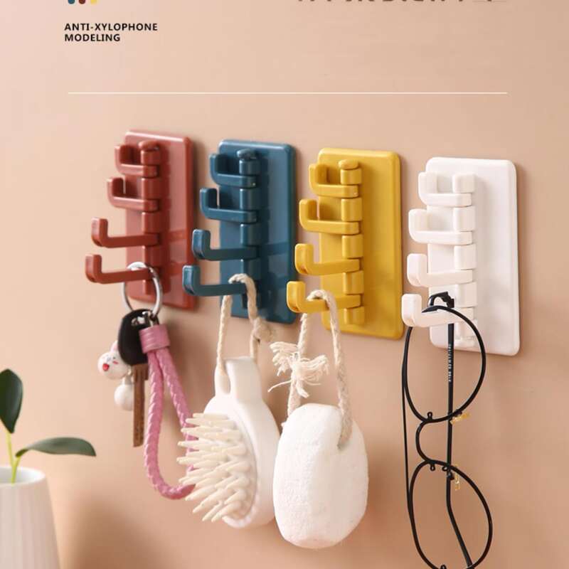 

4pcs Wall Hook, Multicolor