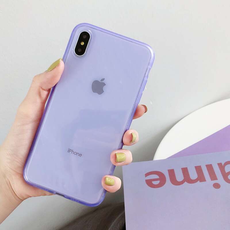 

Clear iPhone Case, Clear lilac purple