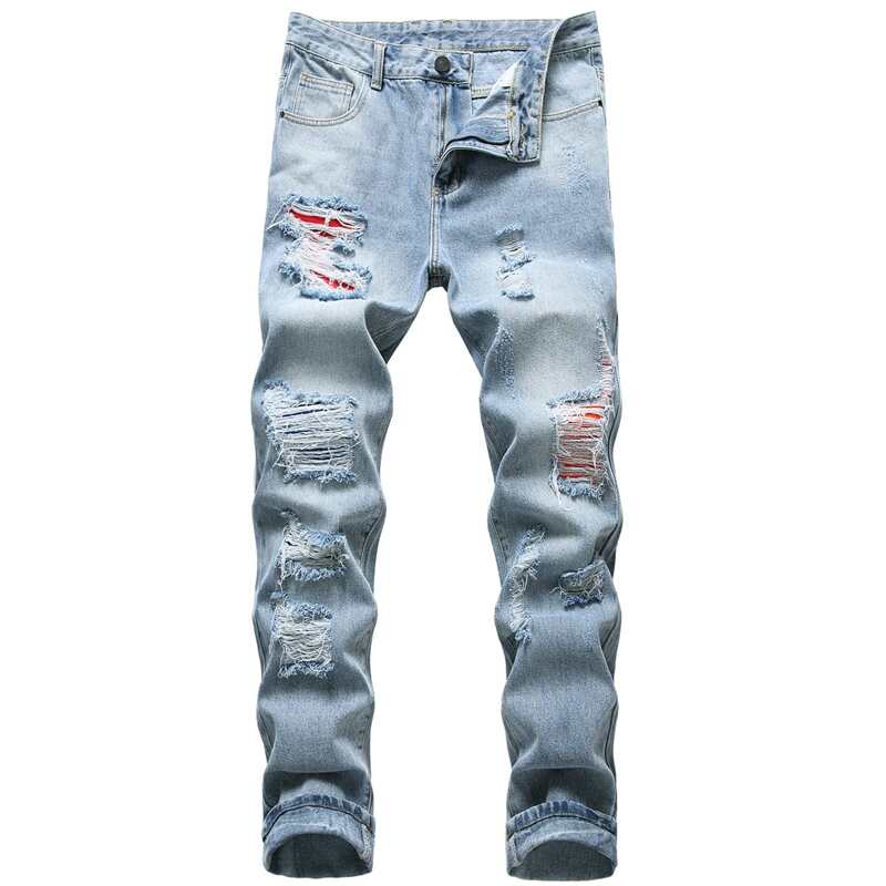 

Guys Ripped Jeans, Light wash