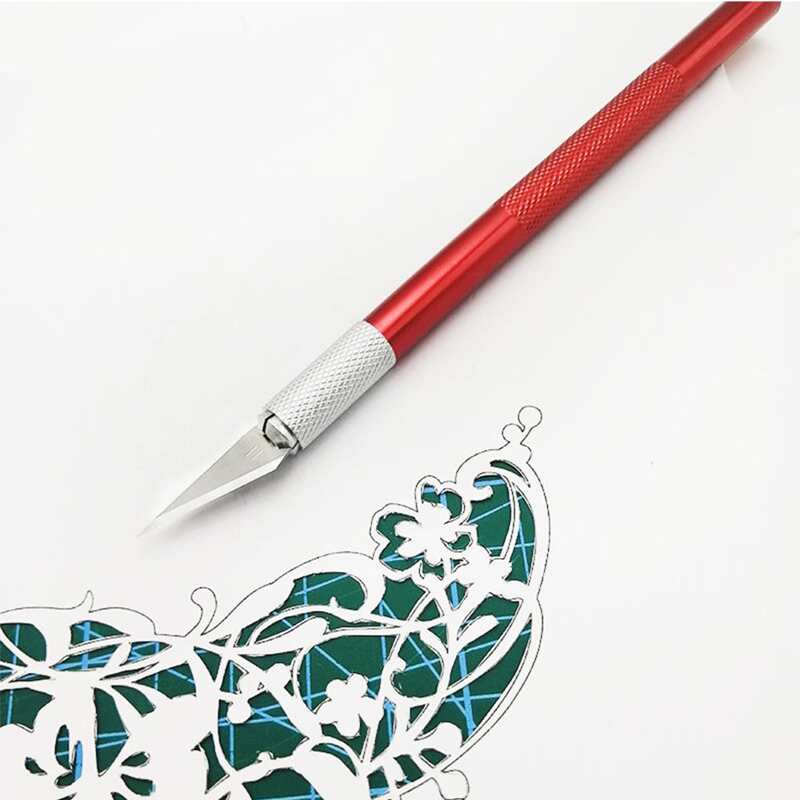 

1pc Carving Knife & 6pcs Blade, Red