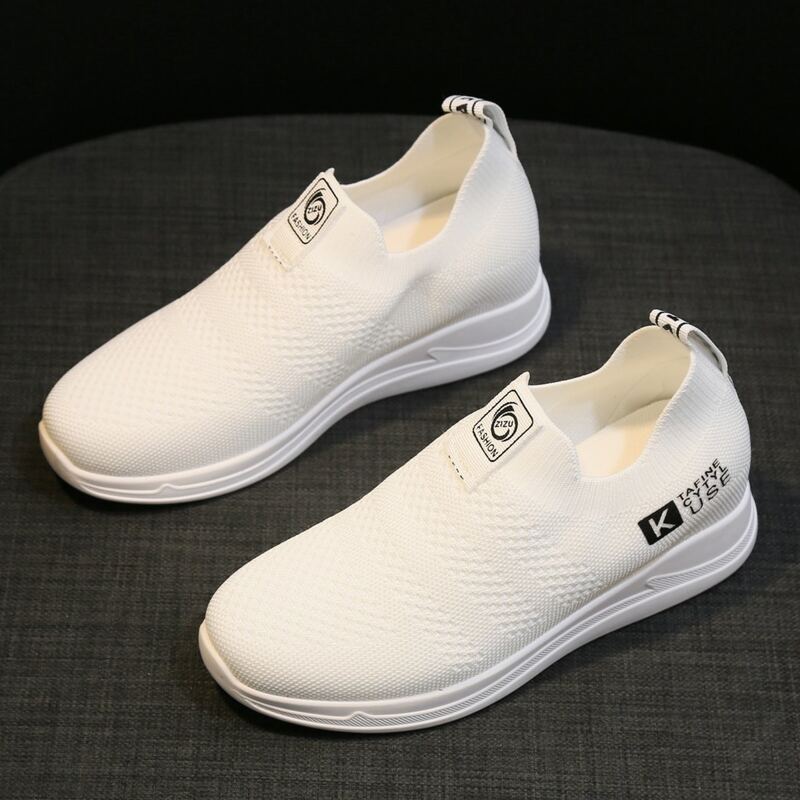 

Slip On Knit Sneakers, White