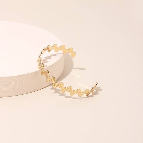 

Geometric Shaped Cuff Bracelet, Gold