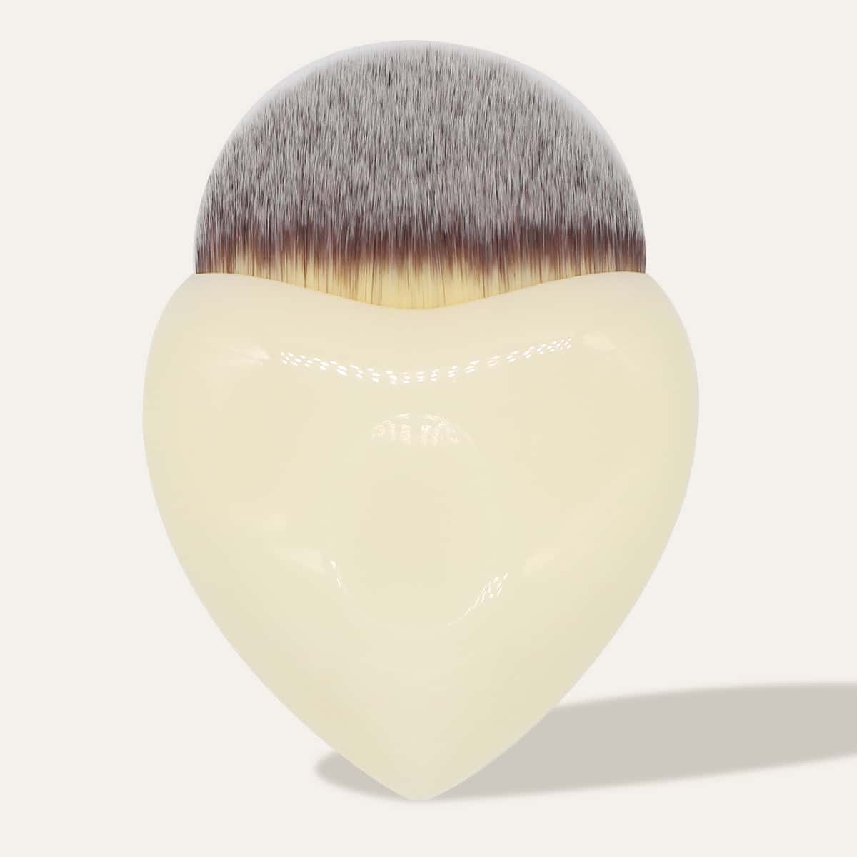 

1pc Heart Shaped Foundation Brush, White