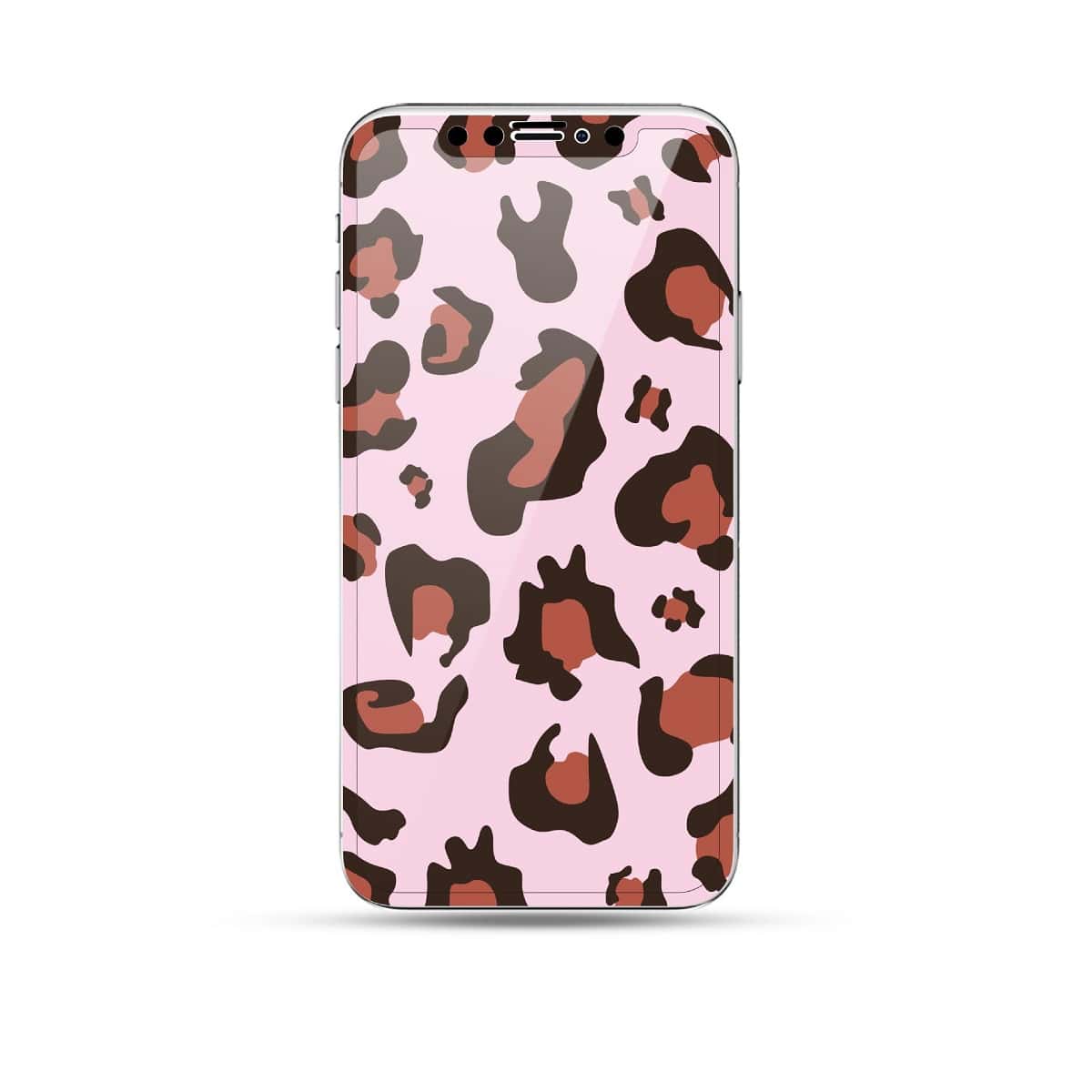 

Leopard Frame iPhone Tempered Film, Clear