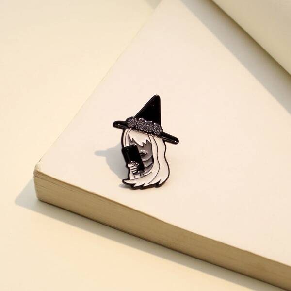 

Figure Shaped Brooch, Multicolor