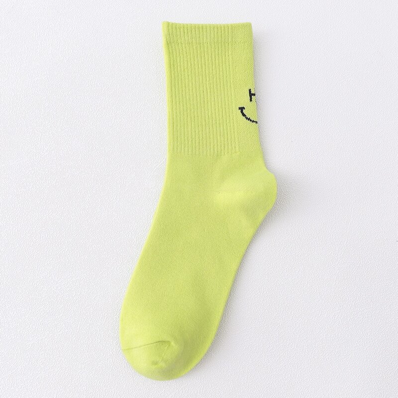

Letter Graphic Socks, Green