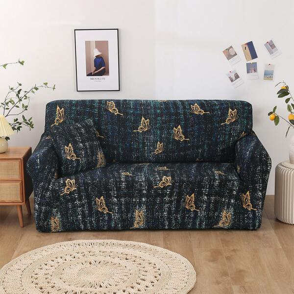 

Butterfly Print Stretchy Sofa Cover, Multicolor