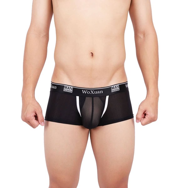 

Men Letter Tape Waist Brief, Black