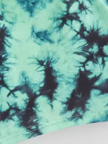 SHEIN EZwear Tie Dye Cami Top - Mint Green - View 4