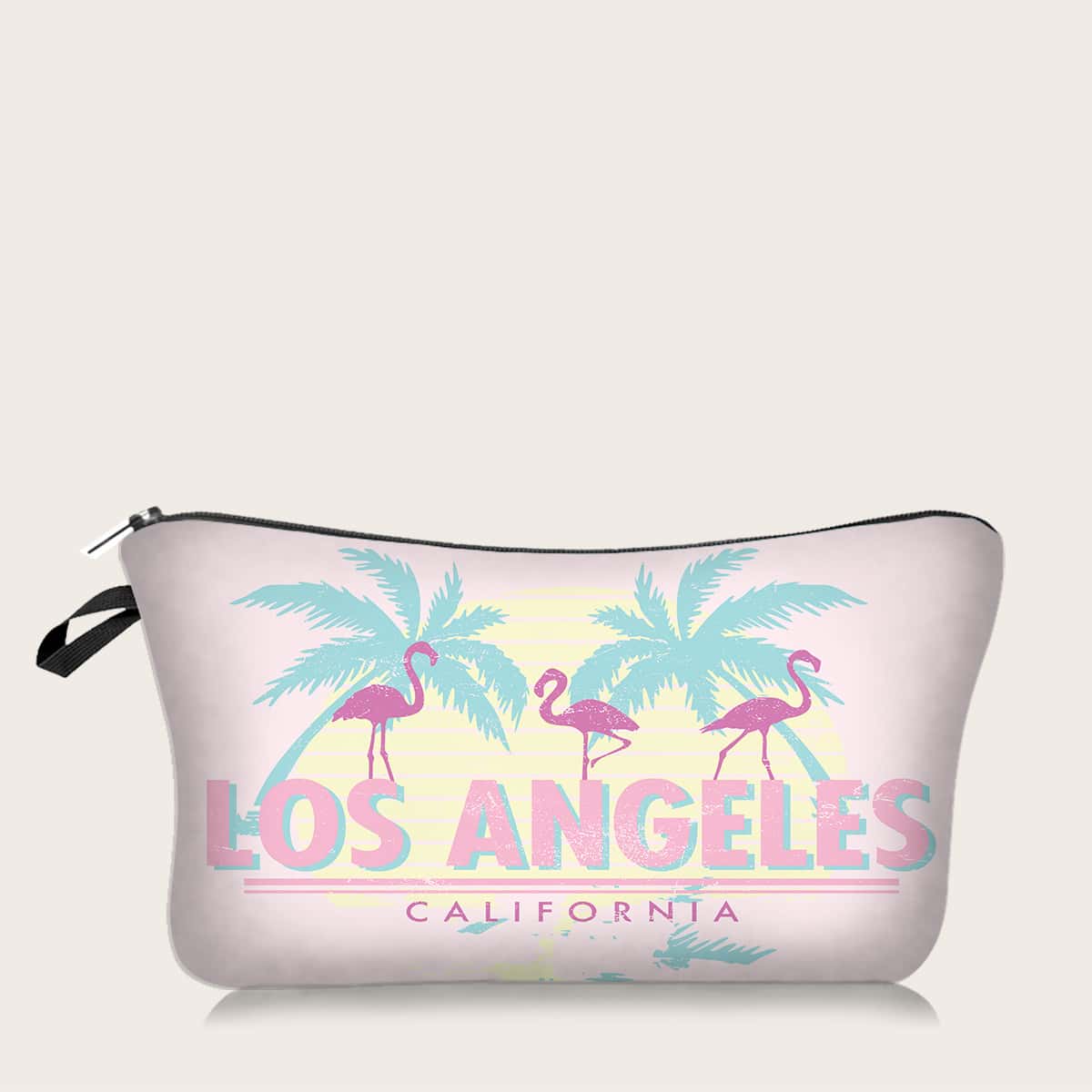 

1pc Flamingo Makeup Bag, Pink