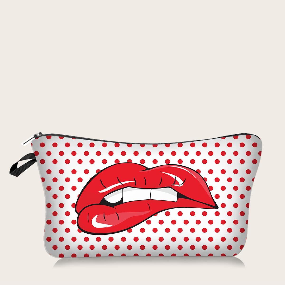 

1pc Red Lip Makeup Bag