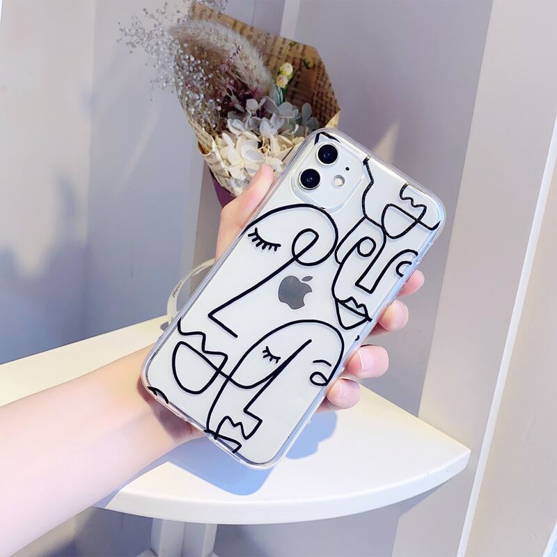 

Abstract Figure Clear iPhone Case