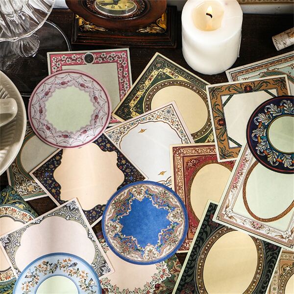 

30pcs Random Vintage Pattern Sticker, Multicolor