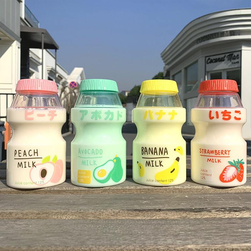 

1pc Random Fruit & Letter Print Water Bottle, Multicolor