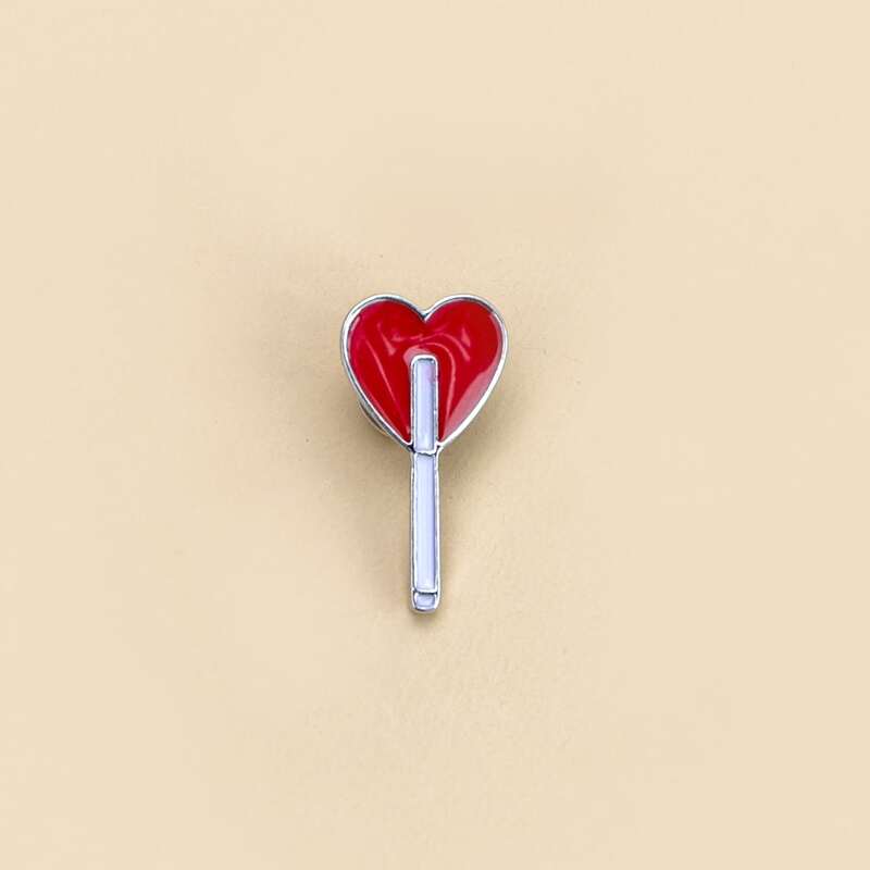 

Heart Shaped Brooch, Red