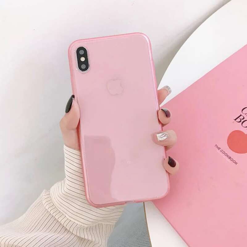 

Clear iPhone Case, Pink