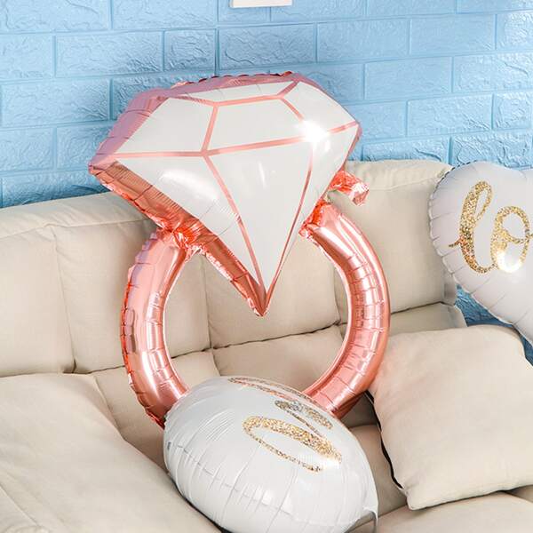 

1pc Ring Shaped Balloon, Pink