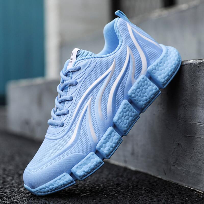 

Guys Lace-up Decor Wide Fit Sneakers, Blue