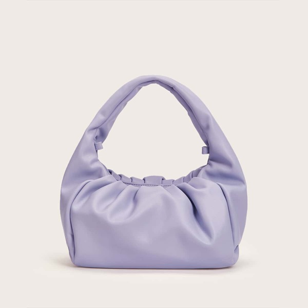 

Minimalist Ruched Bag, Purple