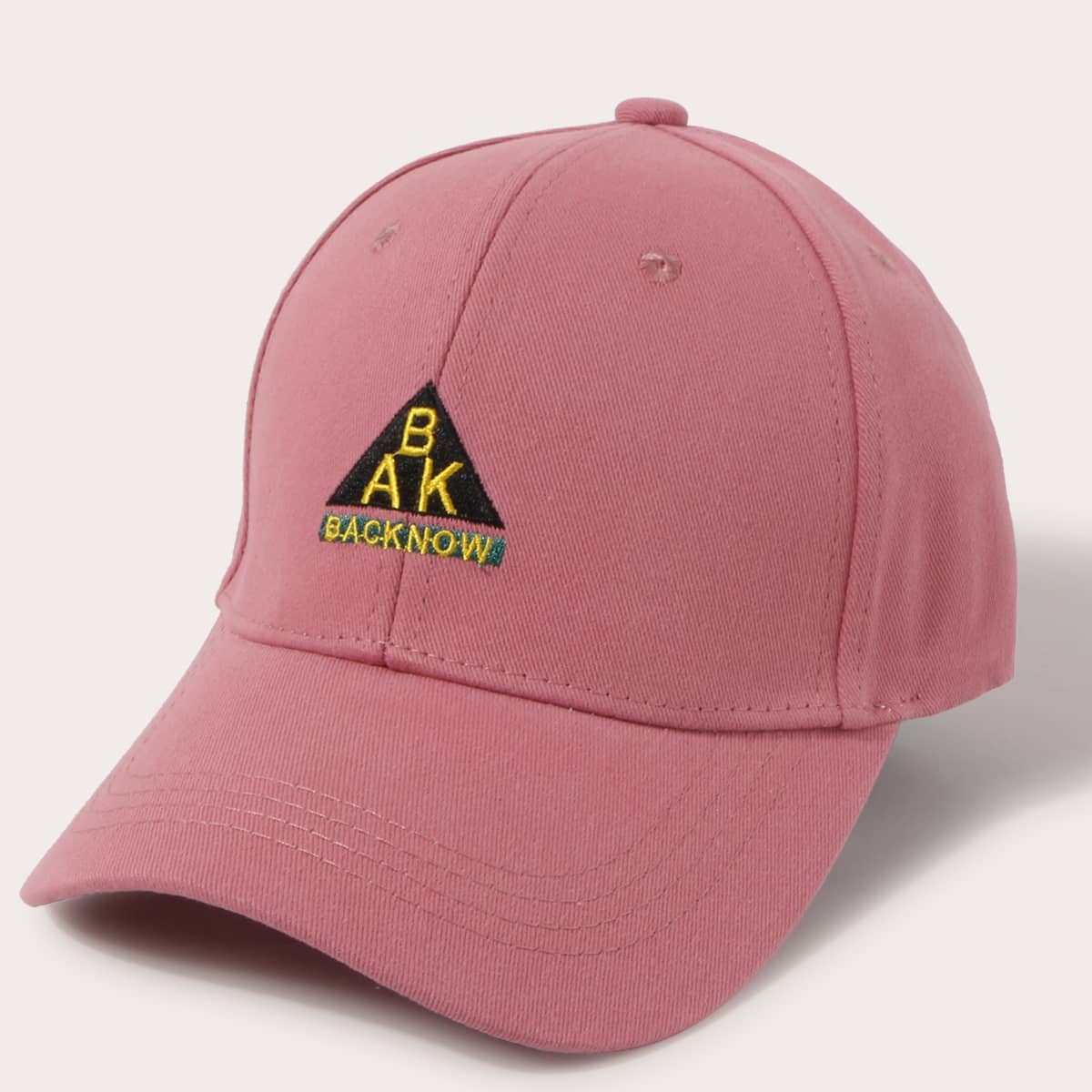 

Guys Letter Embroidered Baseball Cap, Pink