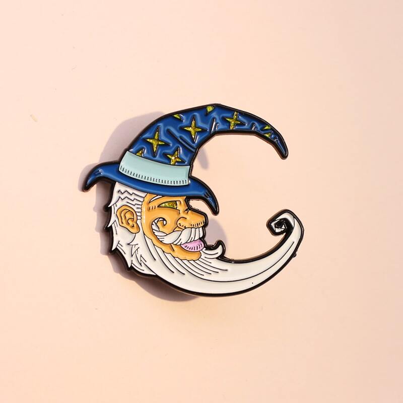 

Figure Design Brooch, Multicolor