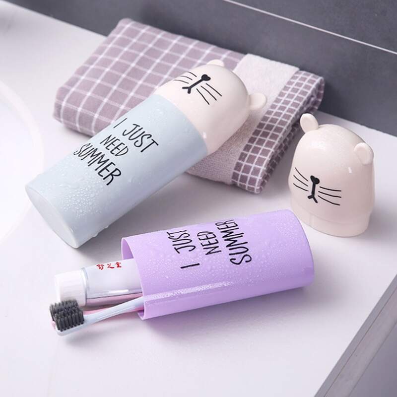 

1pc Cartoon Random Color Toothbrush Storage Box, Multicolor