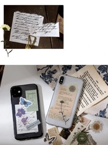 15pcs Mixed Plant Pattern Material Paper - Multicolor - View 4