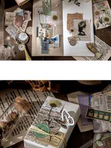 15pcs Mixed Plant Pattern Material Paper - Multicolor - View 6