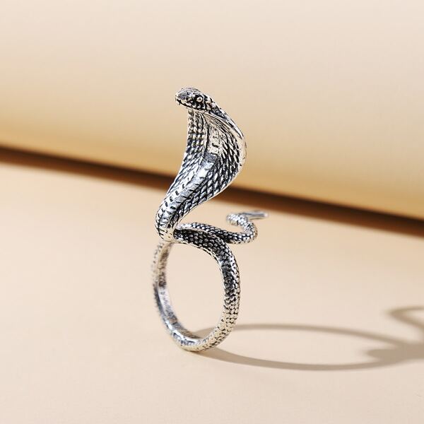 

Men Serpentine Cuff Ring, Silver