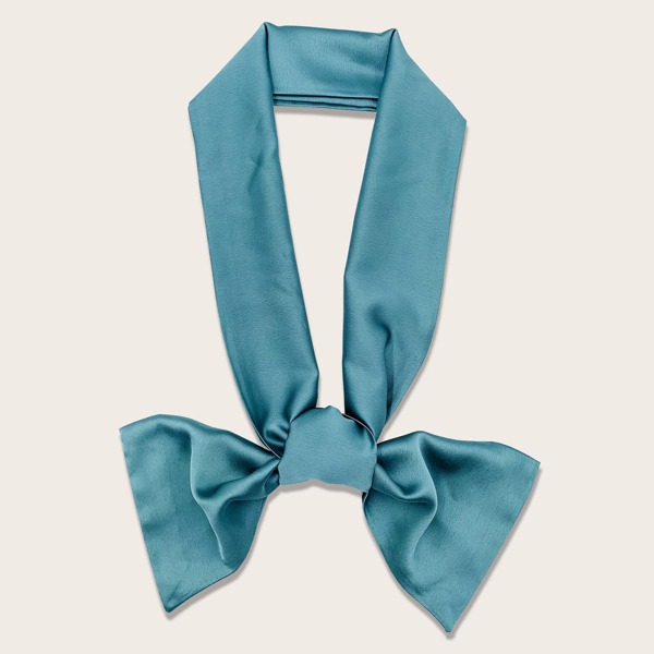 

Solid Twilly Scarf, Blue