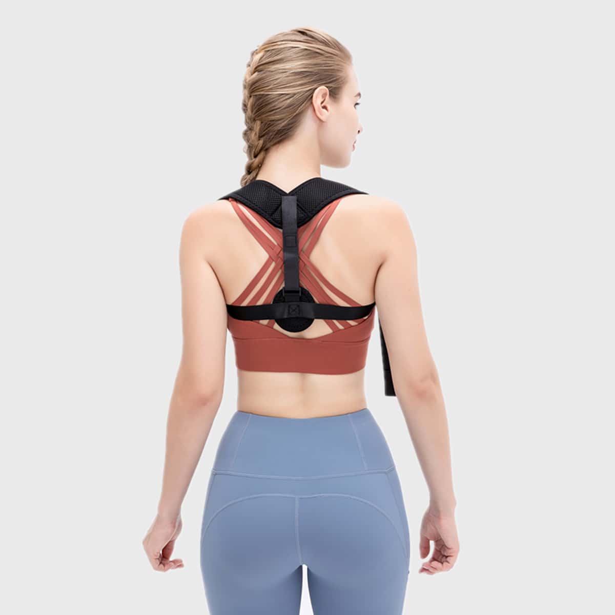 

1pc Back Correction Belt, Black