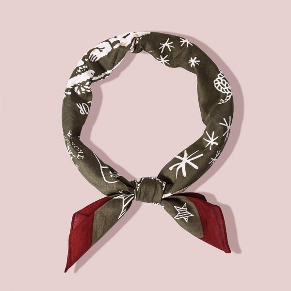 

Star Pattern Bandana, Multicolor