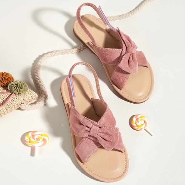 

Toddler Girls Bow Decor Slingback Sandals, Pink