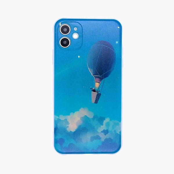 

1шт чехол для iPhone с узором воздушного шара, Синий