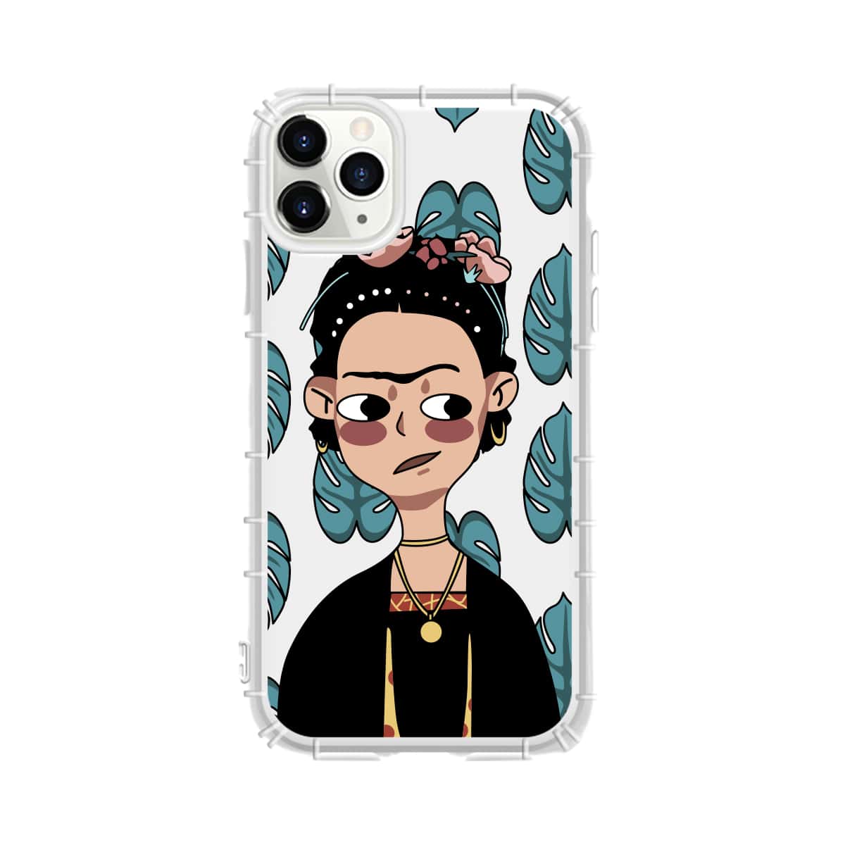 

1pc Figure Pattern iPhone Case, Multicolor