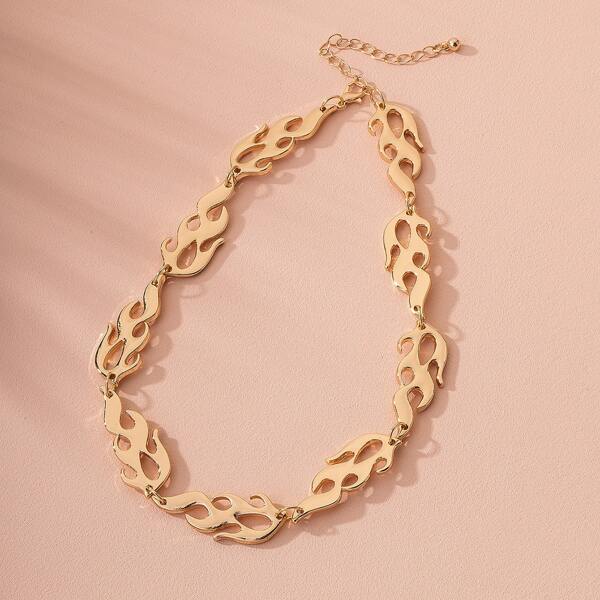

Gold Flame Decor Necklace